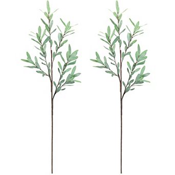 Olive Leaf Branch (Set Of 2) 39"h Polyester