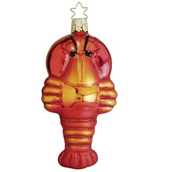 Inge Glas Atlantic Lobster German Glass Christmas Ornament Free Box