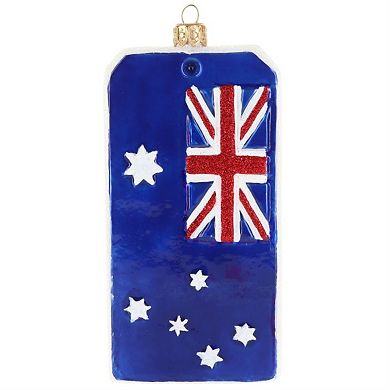 Joy To The World Sydney, Australia Luggage Tag Polish Glass Ornament