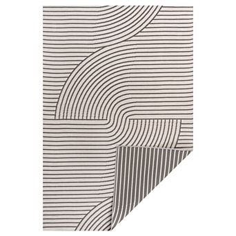 Arielle Mid-century Modern Curve Stripe Reversible Machine-washable Indoor/outdoor Area Rug