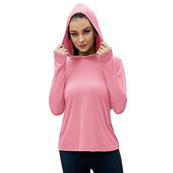 Kojooin Women's Upf 50+ Sun Protection Hoodie Long Sleeve Light Sun Shirt
