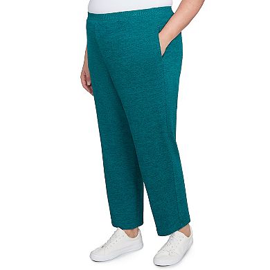 Plus Size Alfred Dunner Classic Straight Leg Short Length Pants