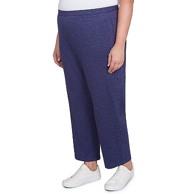 Plus Size Alfred Dunner Classic Straight Leg Medium Length Pants
