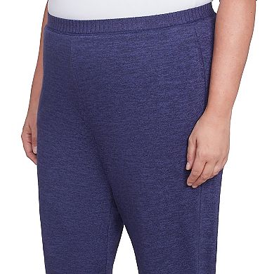 Plus Size Alfred Dunner Classic Straight Leg Medium Length Pants