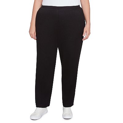 Plus Size Alfred Dunner Classic Straight Leg Medium Length Pants