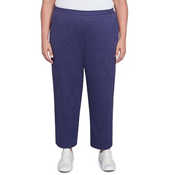 Plus Size Alfred Dunner Classic Straight Leg Medium Length Pants