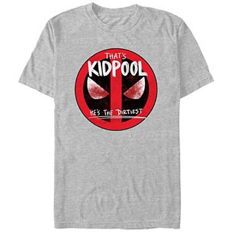 Men's Marvel Deadpool And Wolverine That's Kidpool The Dirtiest Graphic Tee