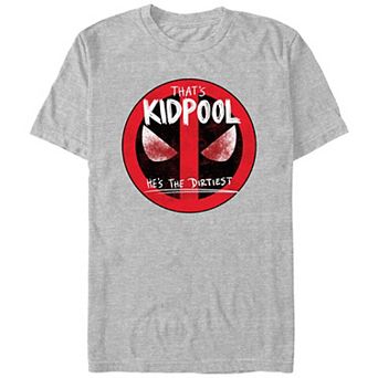 Men's Marvel Deadpool And Wolverine That's Kidpool The Dirtiest Graphic Tee