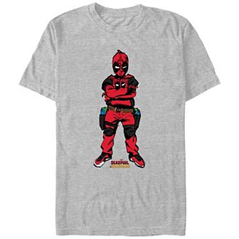 Men's Marvel Deadpool And Wolverine Kidpool Poster Graphic Tee