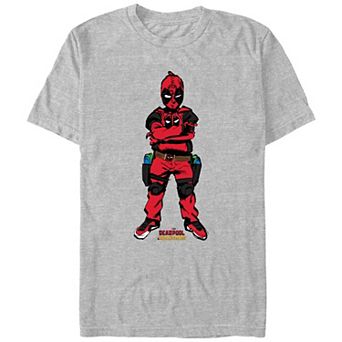 Men's Marvel Deadpool And Wolverine Kidpool Poster Graphic Tee