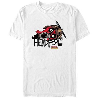 Men's Marvel Deadpool And Wolverine Headpool Graphic Tee