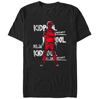 Men's Marvel Deadpool And Wolverine Kidpool He's The Dirtiest Graphic Tee