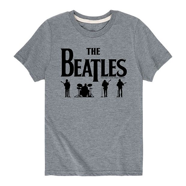 Boys 8-20 The Beatles Black Logo Tee
