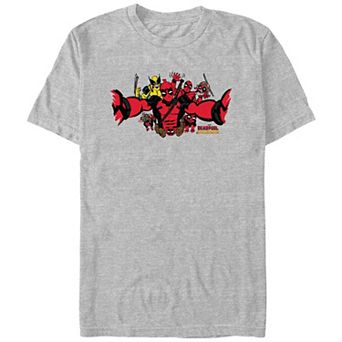 Men's Marvel Deadpool And Wolverine Funny Selfie Graphic Tee