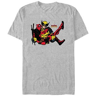 Men's Marvel Deadpool And Wolverine Rescuing Deadpool Graphic Tee