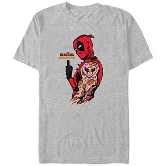 Men's Marvel Deadpool And Wolverine Heart Wolverine Tattoo Graphic Tee