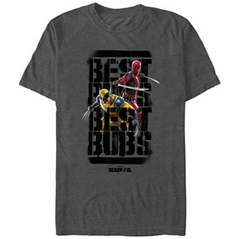 Men's Marvel Deadpool And Wolverine Best Bubs Poster Graphic Tee