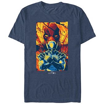 Men's Marvel Deadpool And Wolverine Looking Over Wolverine Graphic Tee
