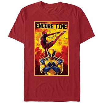 Men's Marvel Deadpool And Wolverine Encore Time Graphic Tee