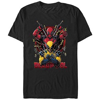 Men's Marvel Deadpool And Wolverine Ready For Danger Graphic Tee