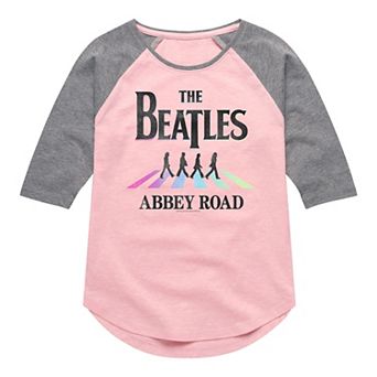 Girls 7-16 The Beatles Abbey Road Raglan Graphic Tee