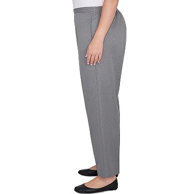 Plus Size Alfred Dunner Soft Heather Microfiber Short Length Pants