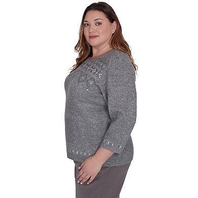 Plus Size Alfred Dunner Fairisle Sweater