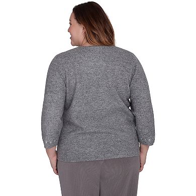 Plus Size Alfred Dunner Fairisle Sweater