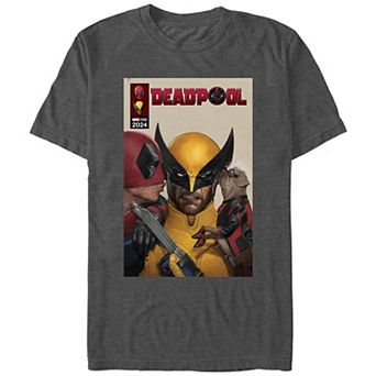 Men's Marvel Deadpool And Wolverine Kissing Wolverine Graphic Tee