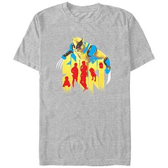 Men's Marvel Deadpool And Wolverine Multi Deadpool Graphic Tee