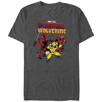 Men's Marvel Deadpool And Wolverine Deadpool Family Outing Graphic Tee