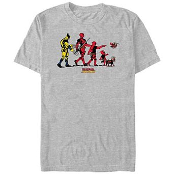 Men's Marvel Deadpool And Wolverine Family Walk Graphic Tee
