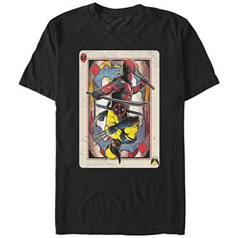 Men's Marvel Deadpool And Wolverine Cardpool Graphic Tee