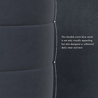 HomePop Upholstered Foam Round Ottoman
