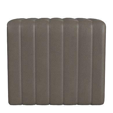 HomePop Modern Ribbed Channel Ottoman