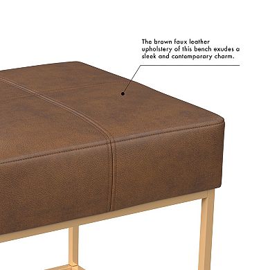 HomePop Large Square Metal Ottoman