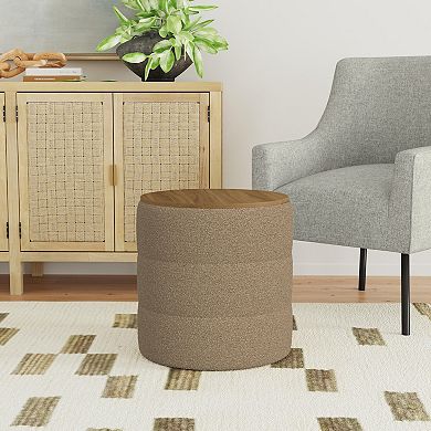 HomePop Channeled Storage Ottoman