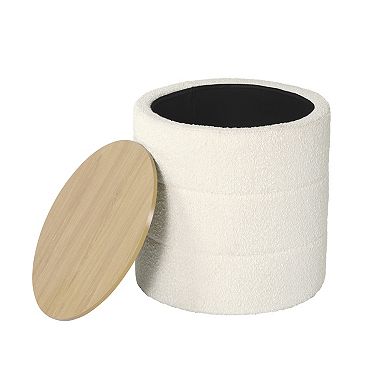 HomePop Channeled Storage Ottoman