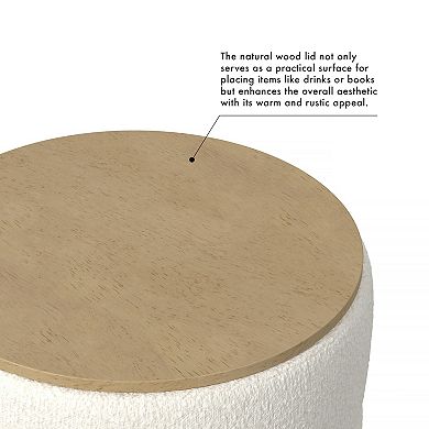 HomePop Channeled Storage Ottoman