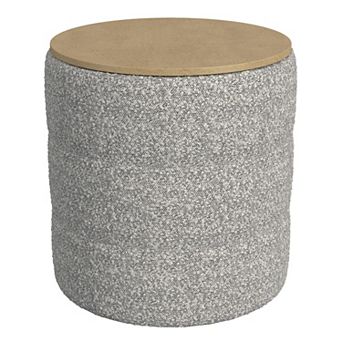 HomePop Channeled Storage Ottoman