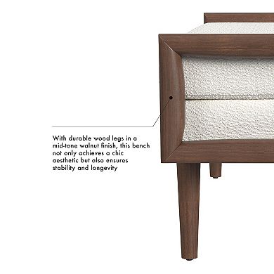 HomePop Upholstered Bench