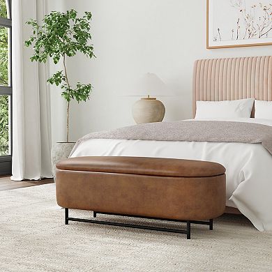 HomePop Ellipse Storage Bench