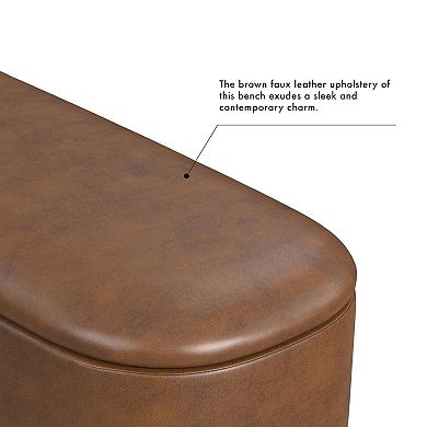 HomePop Ellipse Storage Bench