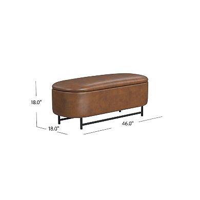 HomePop Ellipse Storage Bench