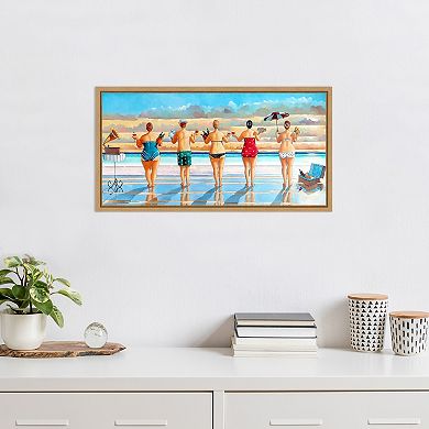 Amanti Art Watching Sunset Framed Canvas Wall Art