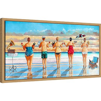 Amanti Art Watching Sunset Framed Canvas Wall Art