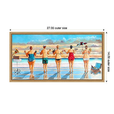 Amanti Art Watching Sunset Framed Canvas Wall Art