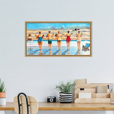 Amanti Art Watching Sunset Framed Canvas Wall Art