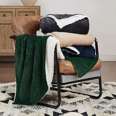Brooklyn Loom Corduroy Tan 50" x 70" Throw Blanket