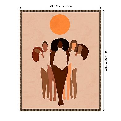 Amanti Art Women Framed Canvas Wall Art